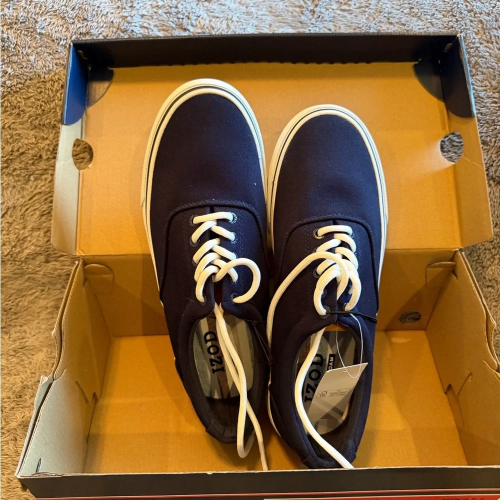 Izod Men's Navy Rangley Memory Foam Shoes